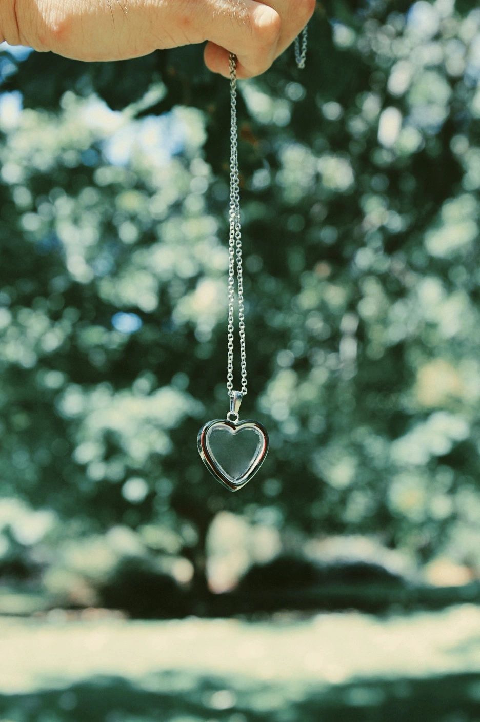 Hollow Heart Pendant Ash Keepsake