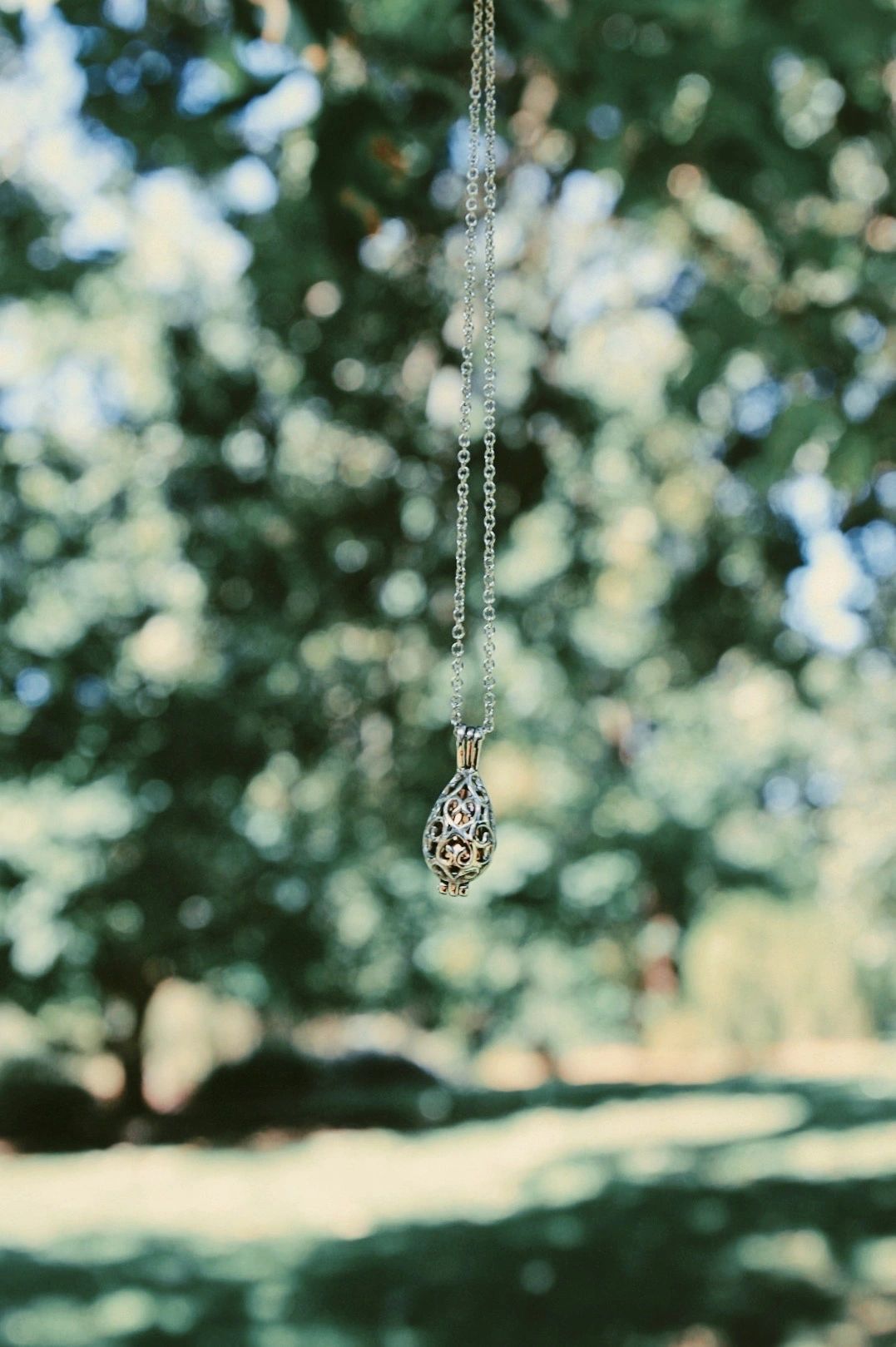 Hollow Cage Pendant Ash Keepsake