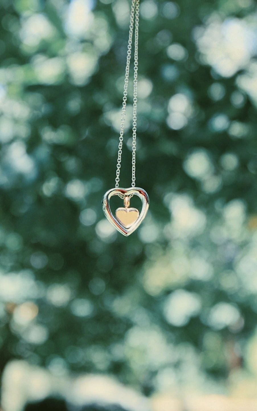 Heart in Heart Pendant Ash Keepsake