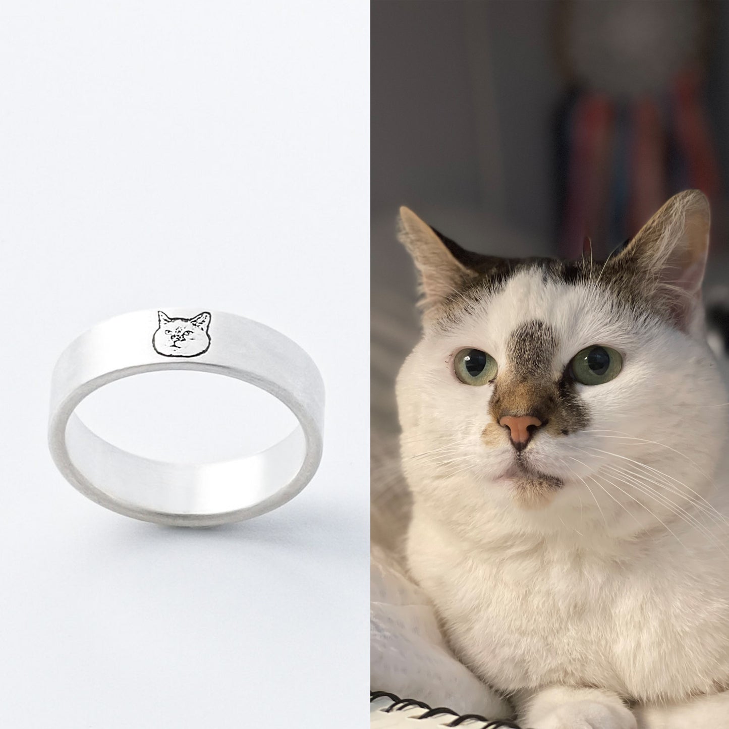 Custom Pet Portrait Ring