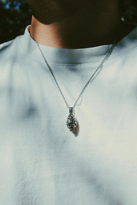 Hollow Cage Pendant Ash Keepsake