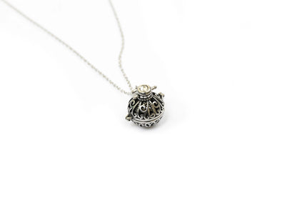 Hollow Round Cage Pendant Ash Keepsake