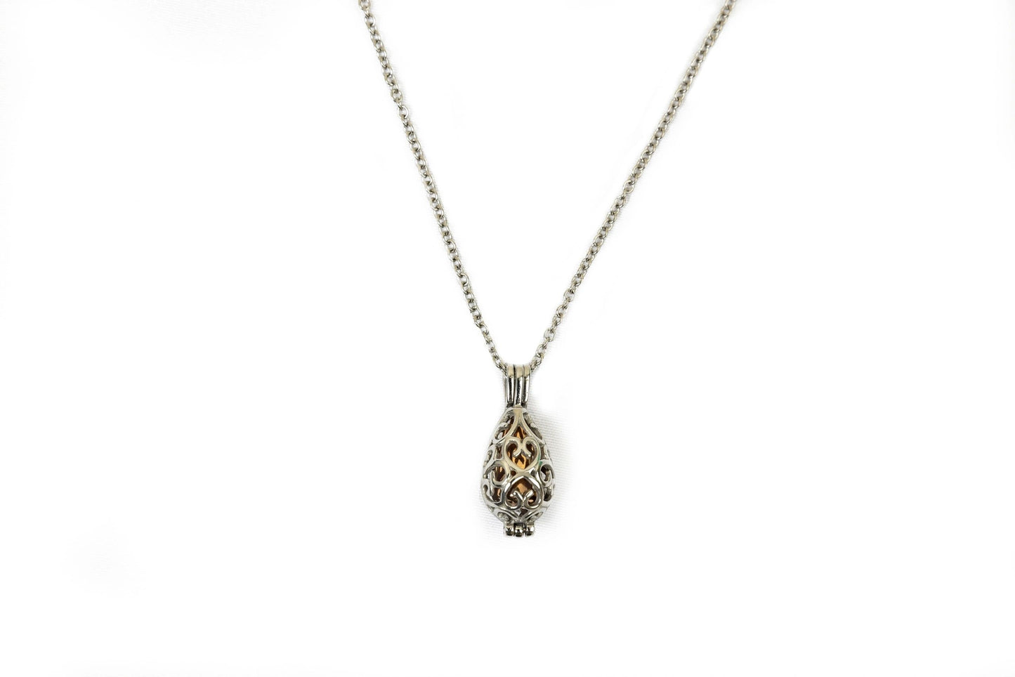 Hollow Cage Pendant Ash Keepsake